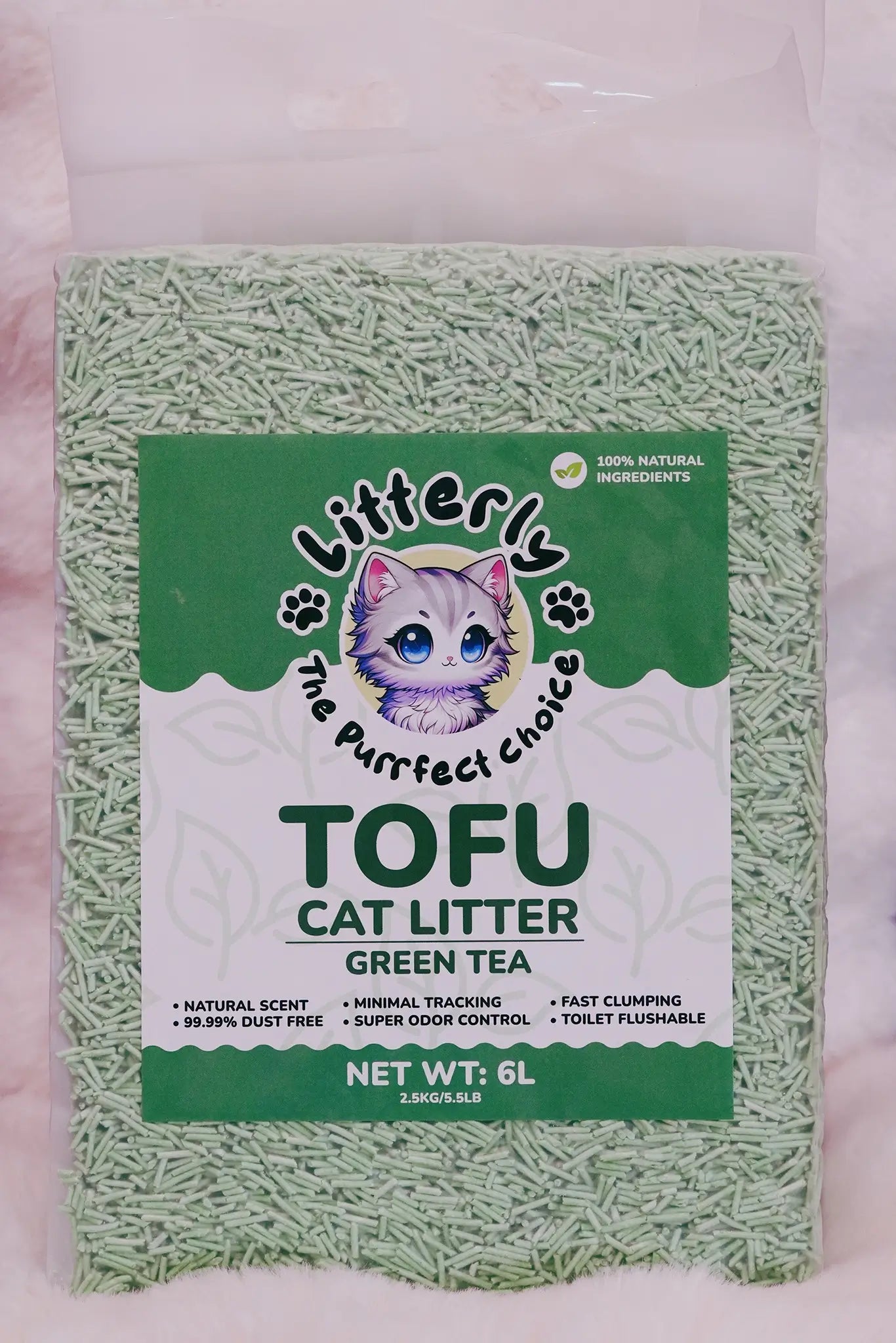 Litterly Premium Tofu Litter - Green Tea